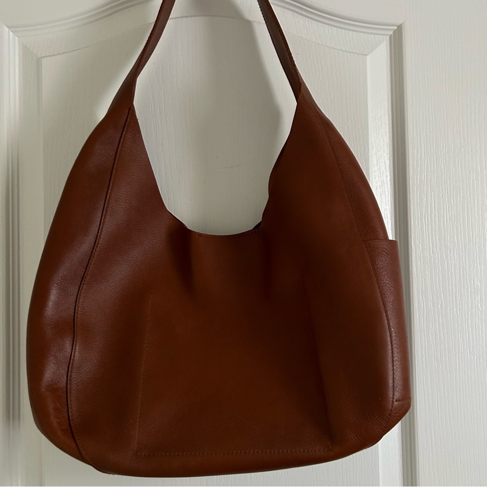 Madewell Brown Oversized Shopper Leather Bag